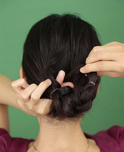 明星发簪盘发教程图解,轻松打造优雅造型